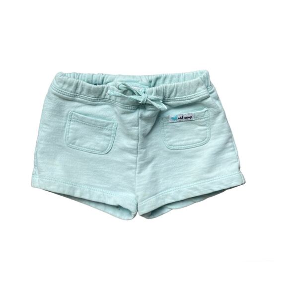 Girls 12-18 Months Old Navy Blue Pocket Elastic Waist Drawstring Summer Shorts - Picture 1 of 2